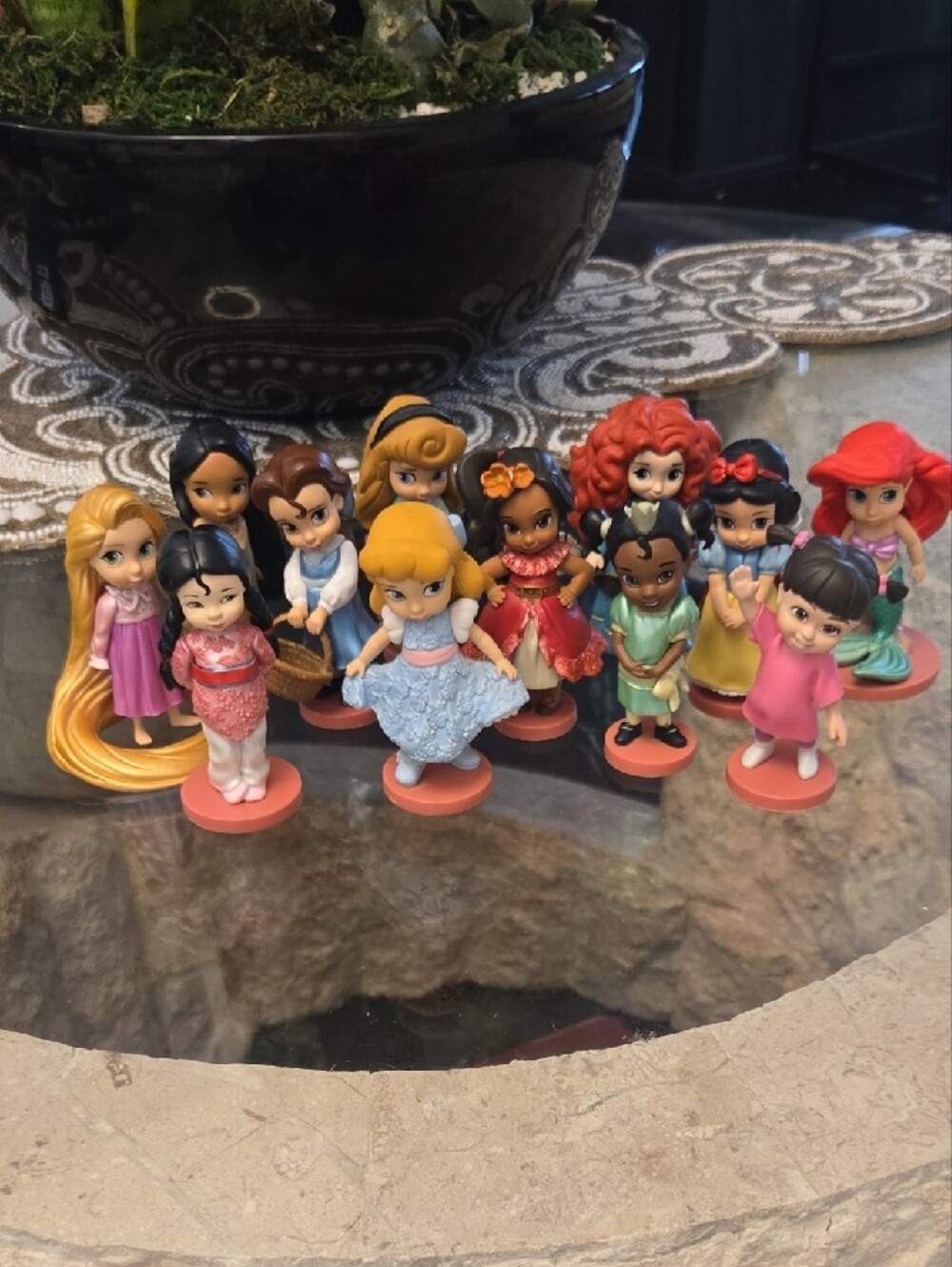 👑 Lot of 12 Authentic Disney Store Animators' Collection 3" PVC Collector Dolls